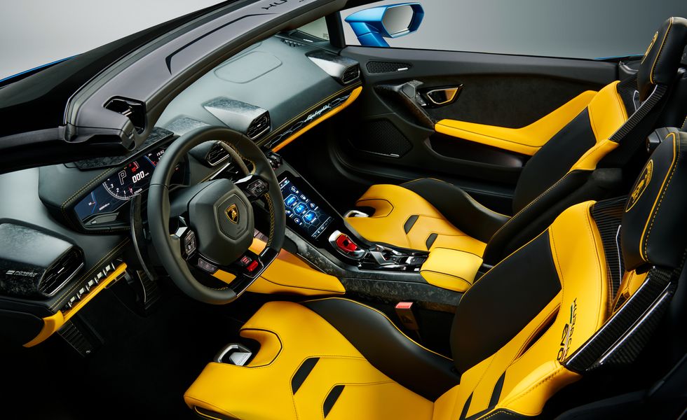 Lamborghini Huracán EVO Spyder Interior Houston TX