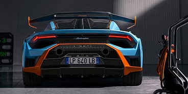 Lamborghini Huracán STO Back View in Houston TX