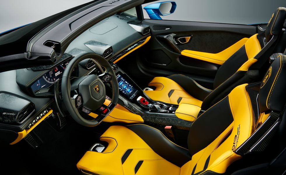 Lamborghini Huracan EVO Spyder Interior Houston TX